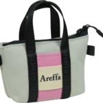 カラーブロックミニチャームバッグ