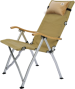 キャンプチェア（ヘッドレスト付き） - 画像 (2)
